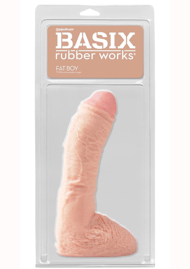 Basix Rubber Works Fat Boy Dong 10 Inch Flesh