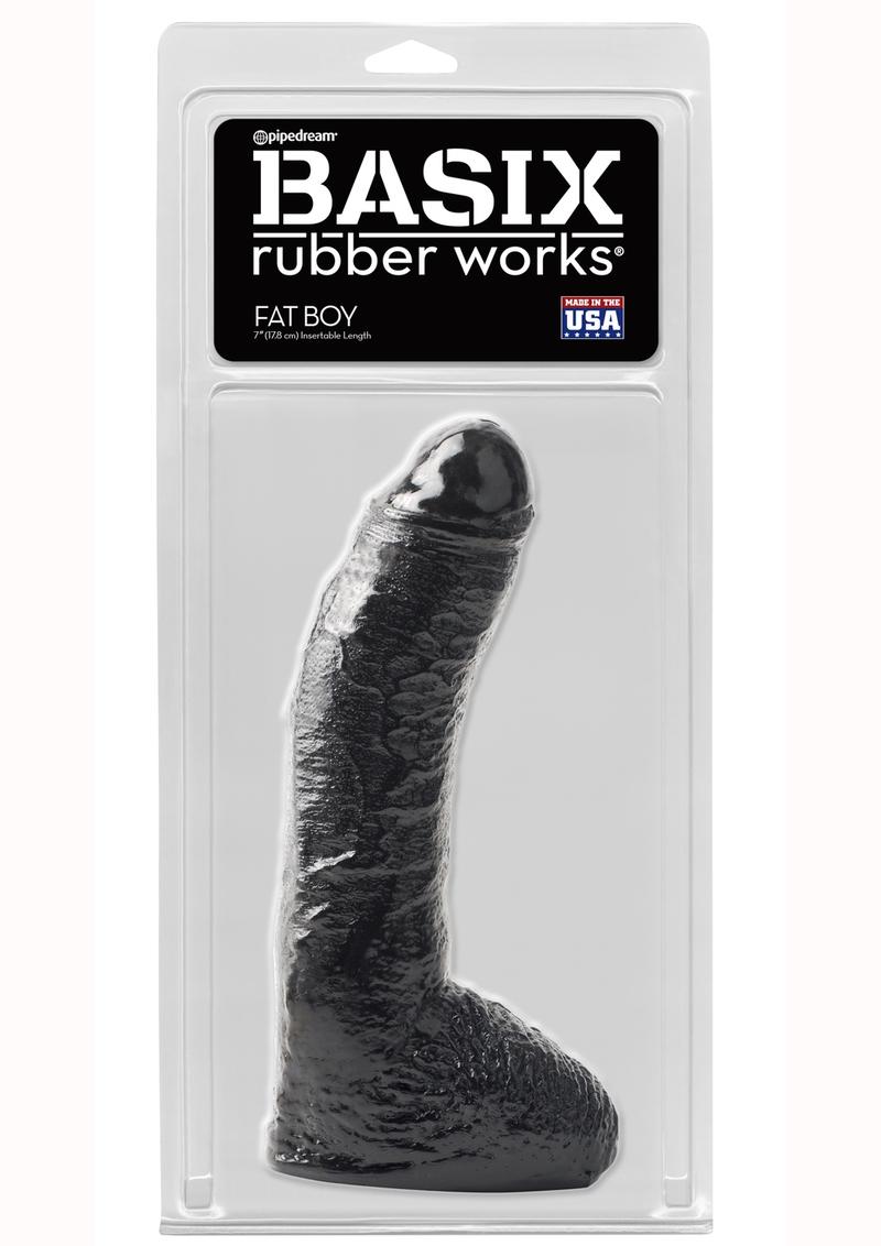 Basix Rubber Works Fat Boy Dong 10 Inch Black