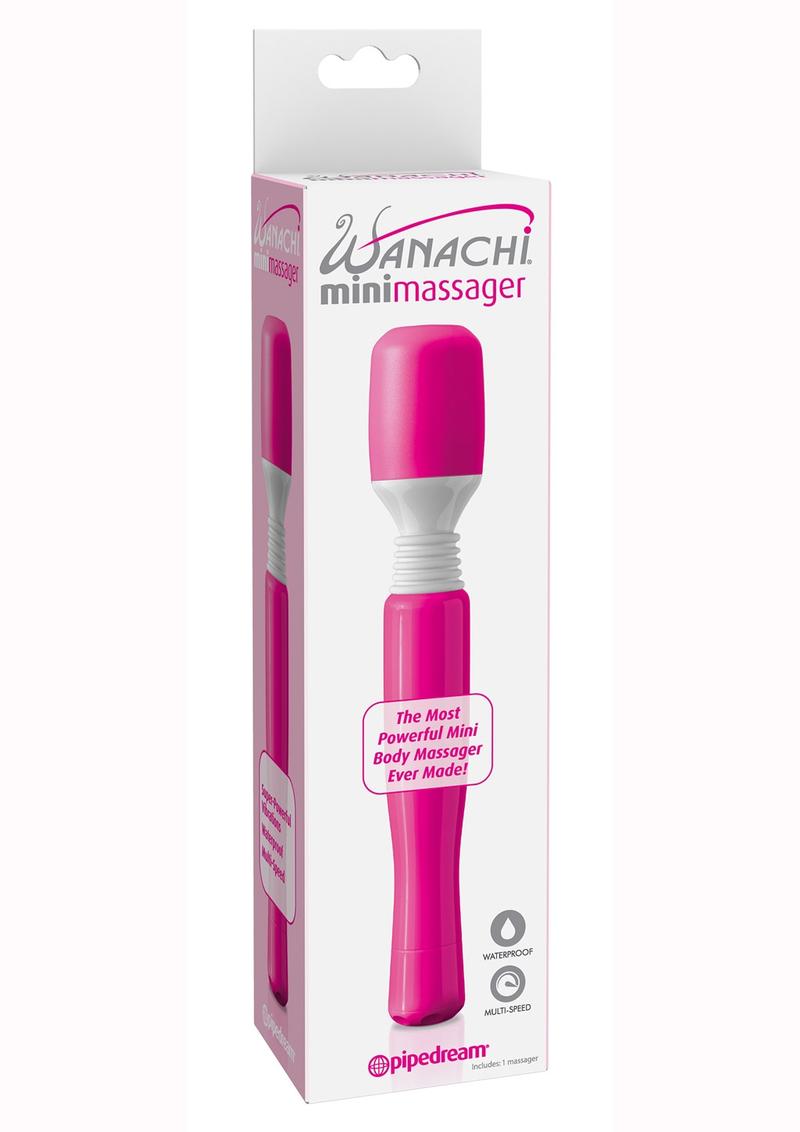 Mini Wananchi Silicone Massager Waterproof 8.25 Inch Pink