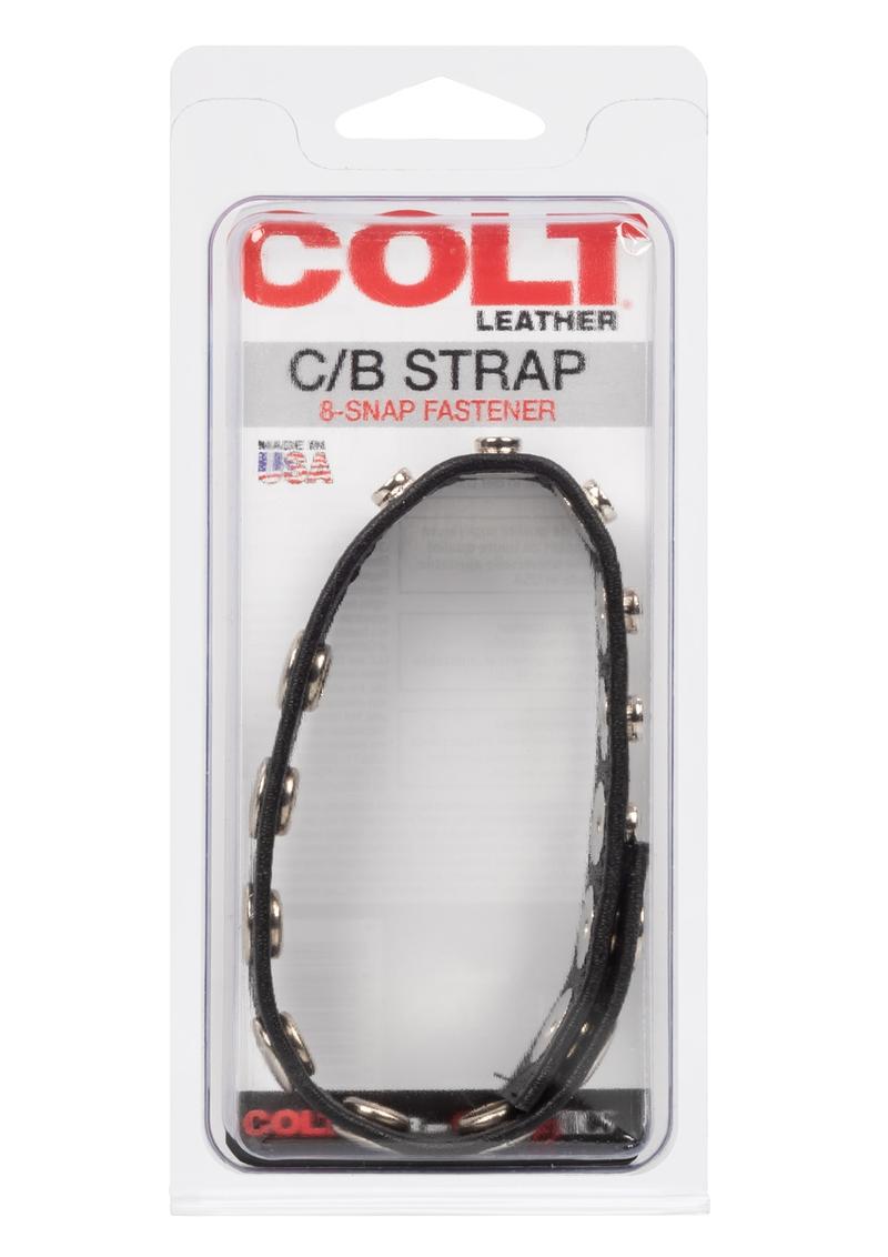 COLT LEATHER COCK and BALLS 8 SNAP FASTENER