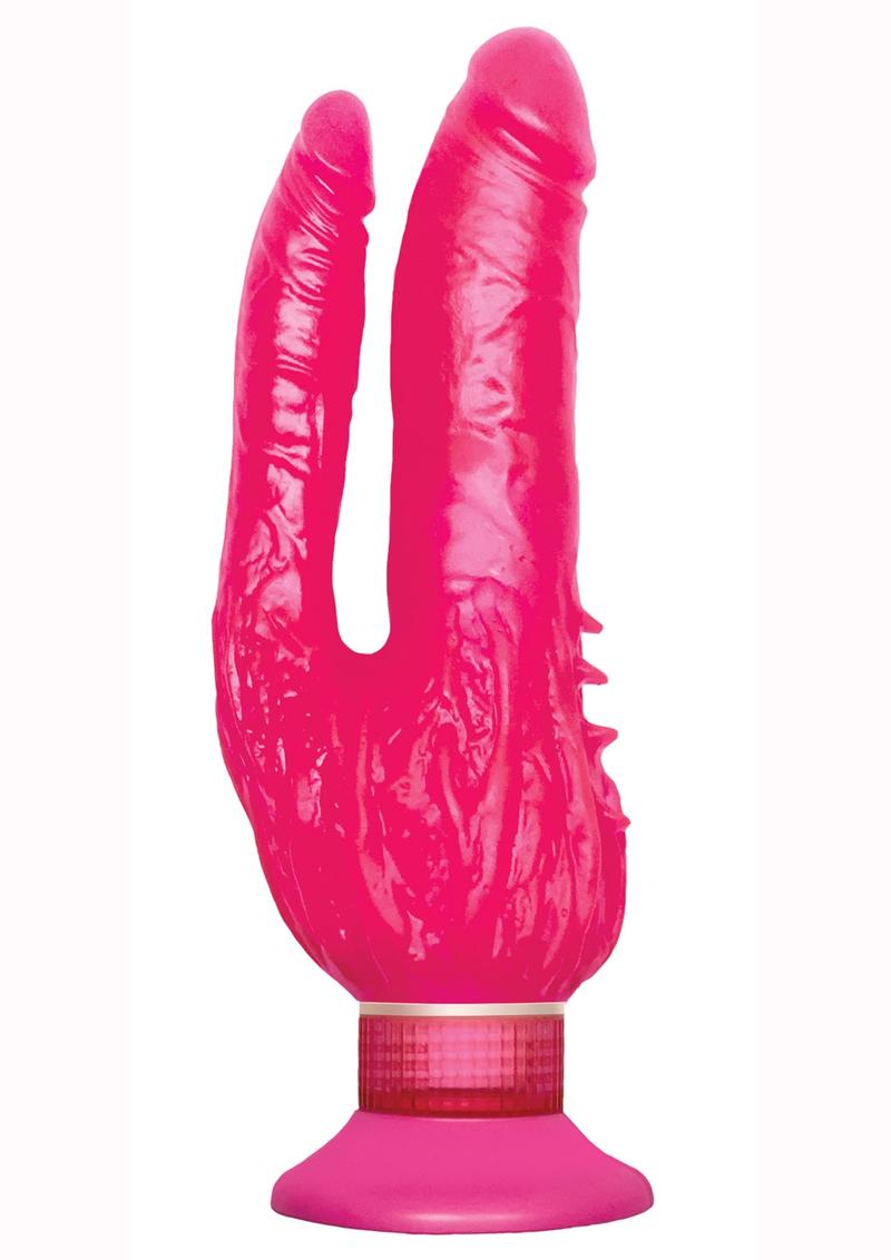 Wall Bangers Double Penetrator Waterproof 9 Inch Pink