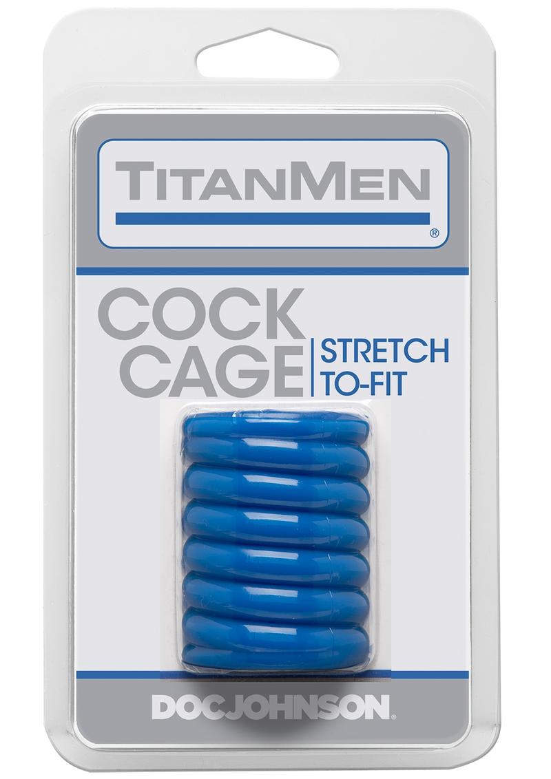 TitanMen Tools Cock Cage Blue
