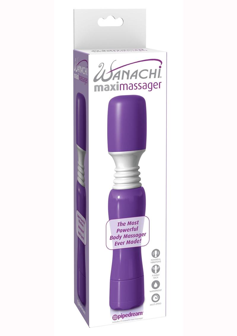 Maxi Wanachi Silicone Massager Waterproof 9 Inch  Purple