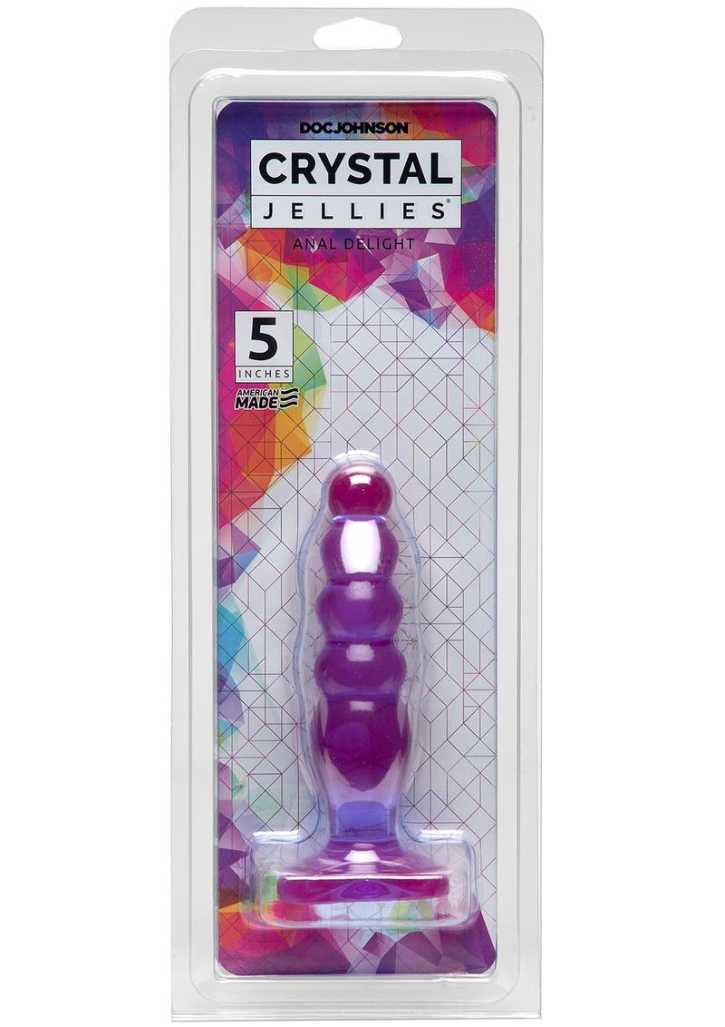 Crystal Jellies Anal Delight Sil A Gel 5 Inch Purple