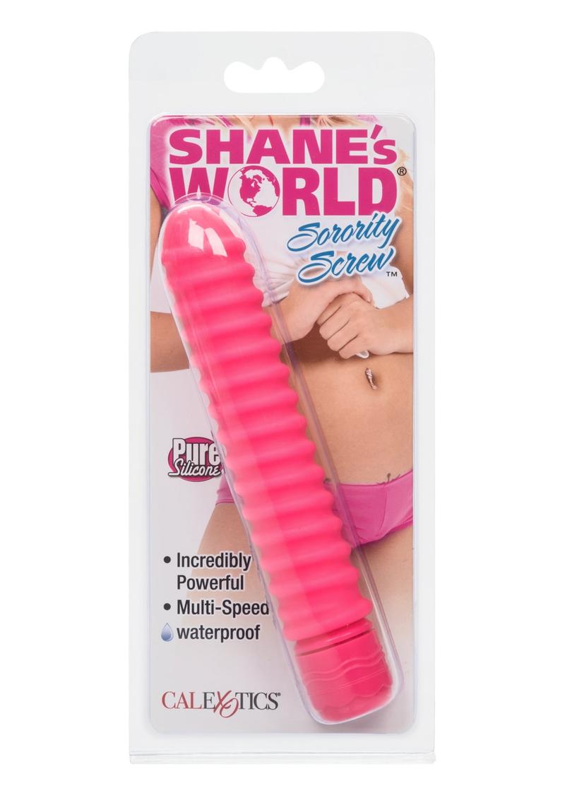 SHANES WORLD SORORITY SCREW VIBE SILICONE 5 INCH PINK