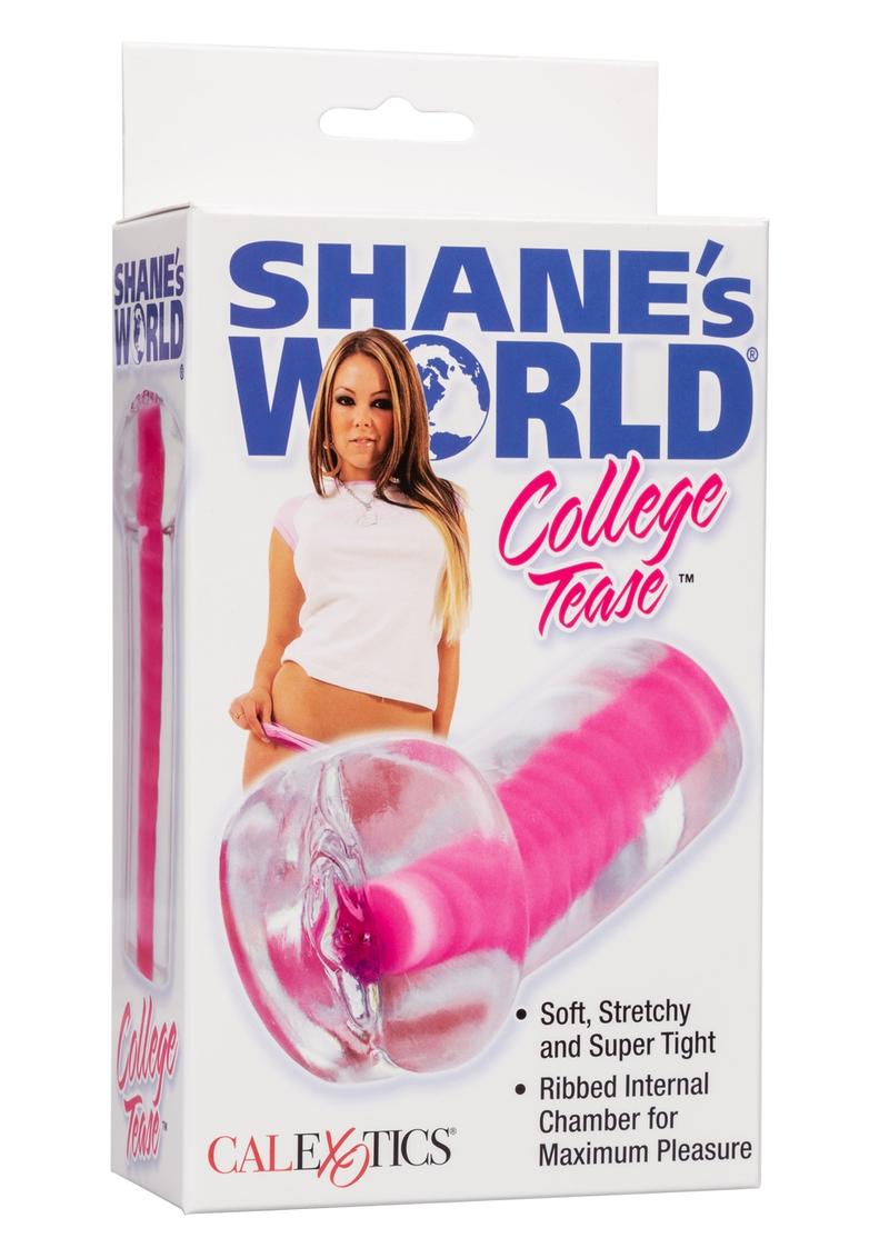 SHANES WORLD COLLEGE TEASE PUSSY STROKER PINK