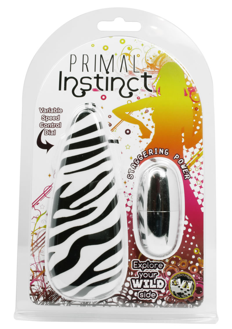 Primal Instinct Bullet With Zebra Remote