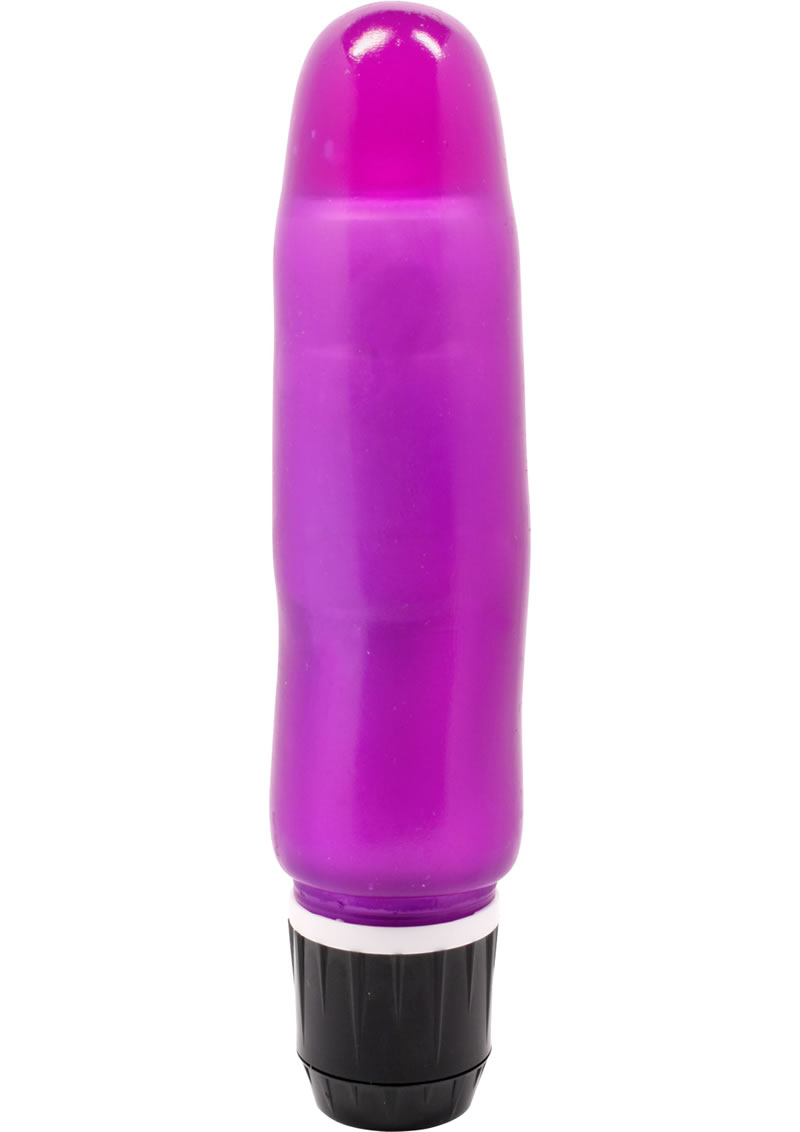 Mini Caribbean Number 3 Vibrator Waterproof 5.75 Inch Purple