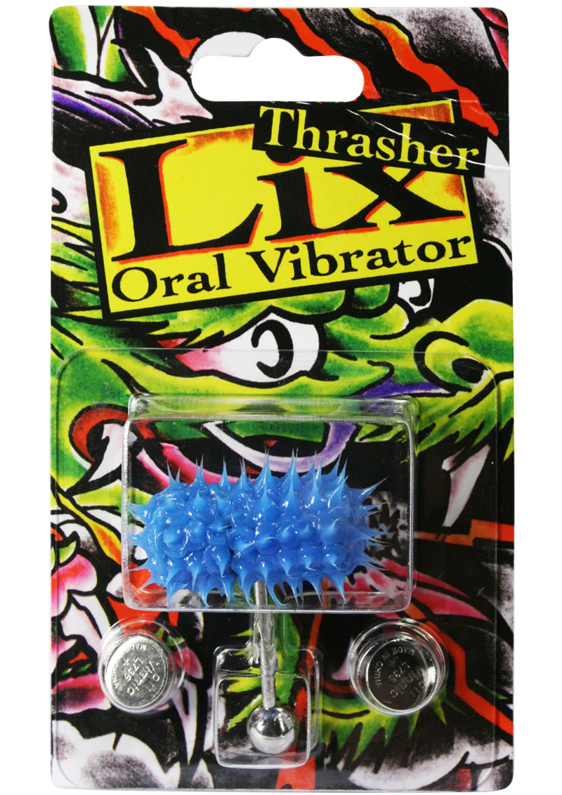 Lix Thrasher Oral Vibrator Glow In The Dark Blue