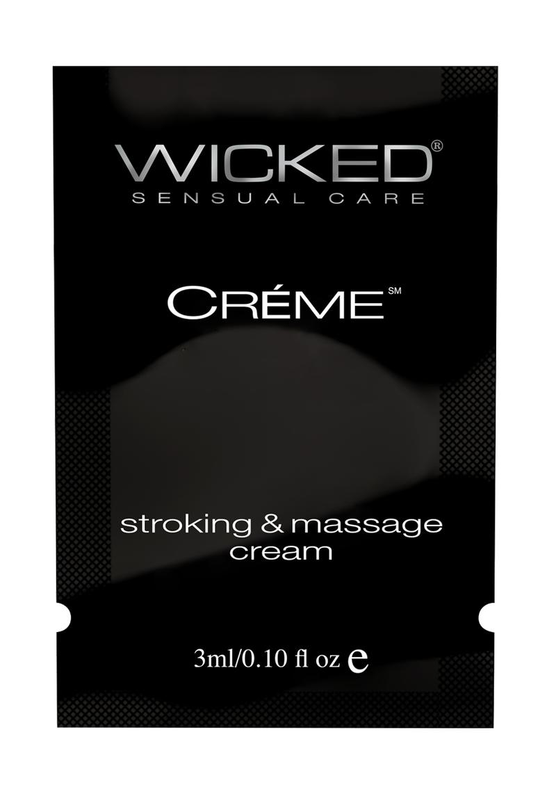 Wicked Creme Masturbation Cream For Men Foil Packs 144 Per Bag
