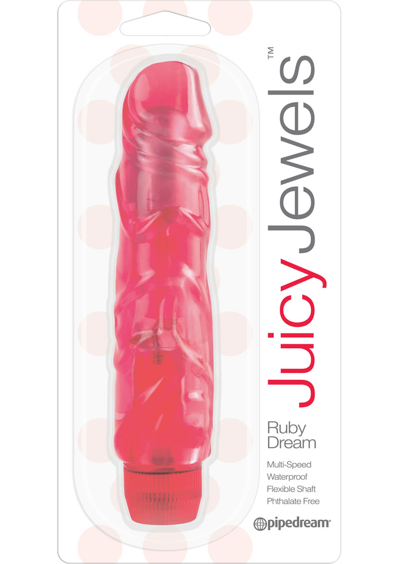 Juicy Jewels Ruby Dream Vibrator Waterproof Red