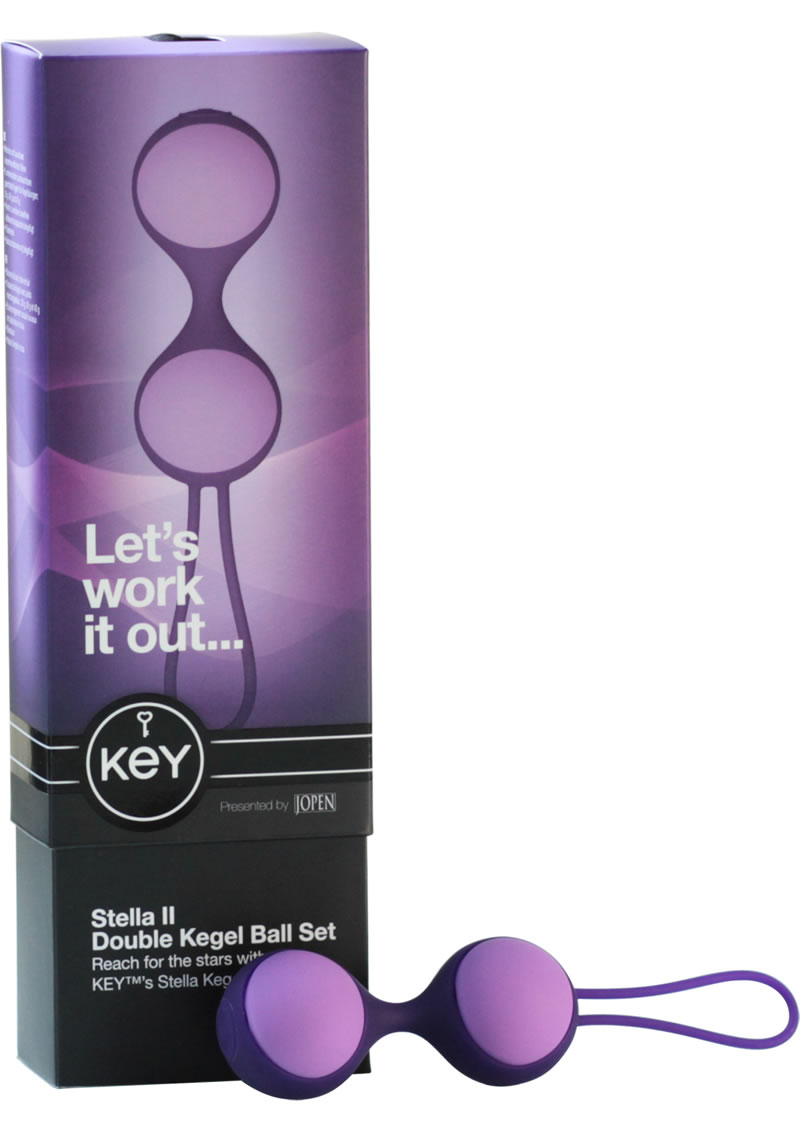 Key Stella II Double Kegel Ball Set Silicone Purple