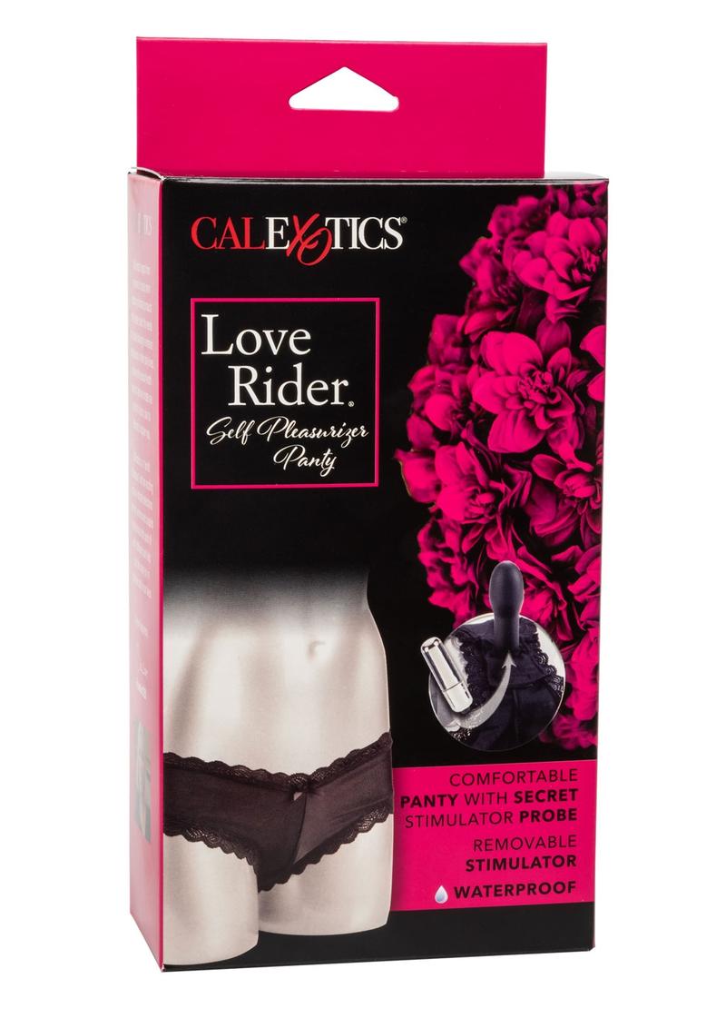 Love Rider Self Pleasurizer Waterproof Vibrating Panty Black