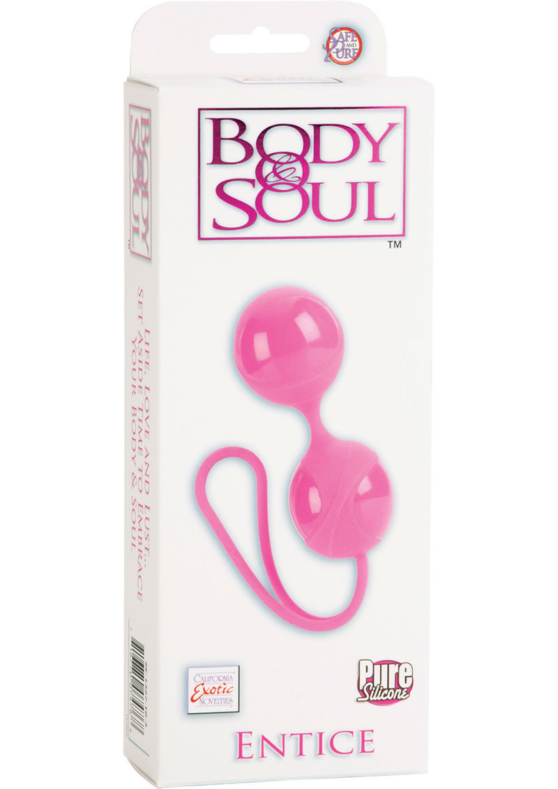 Body and Soul Entice Silicone Kegal Balls Pink