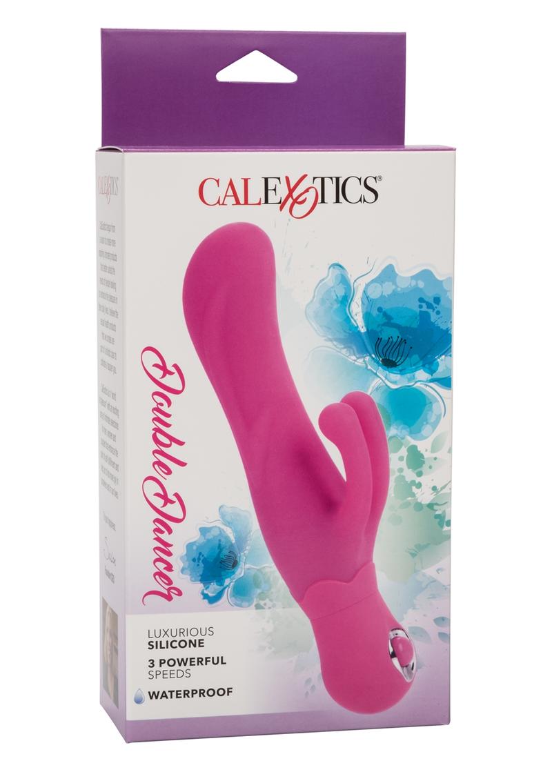 Silicone Double Dancer Vibrator Waterproof Pink