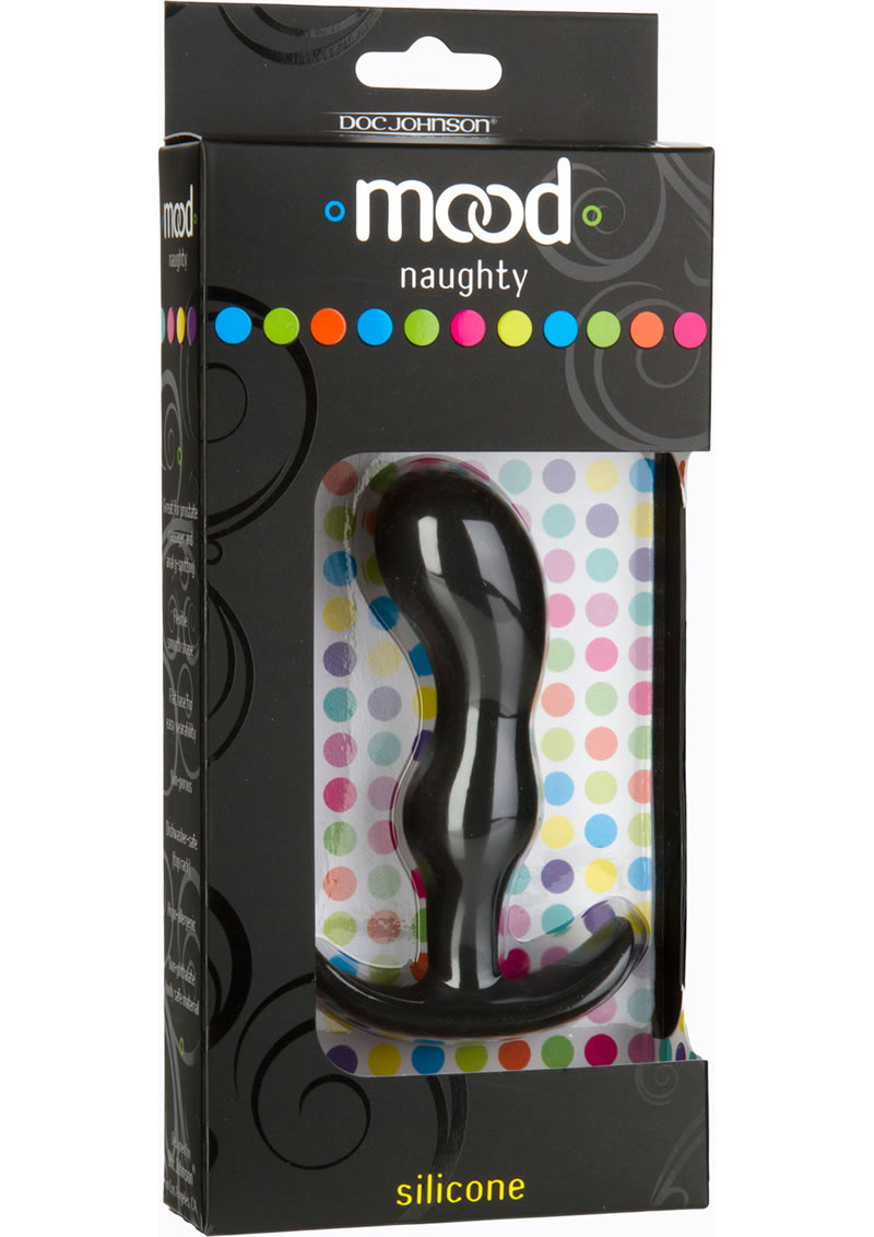 Mood Naughty 2 Silicone Anal Plug Medium Black