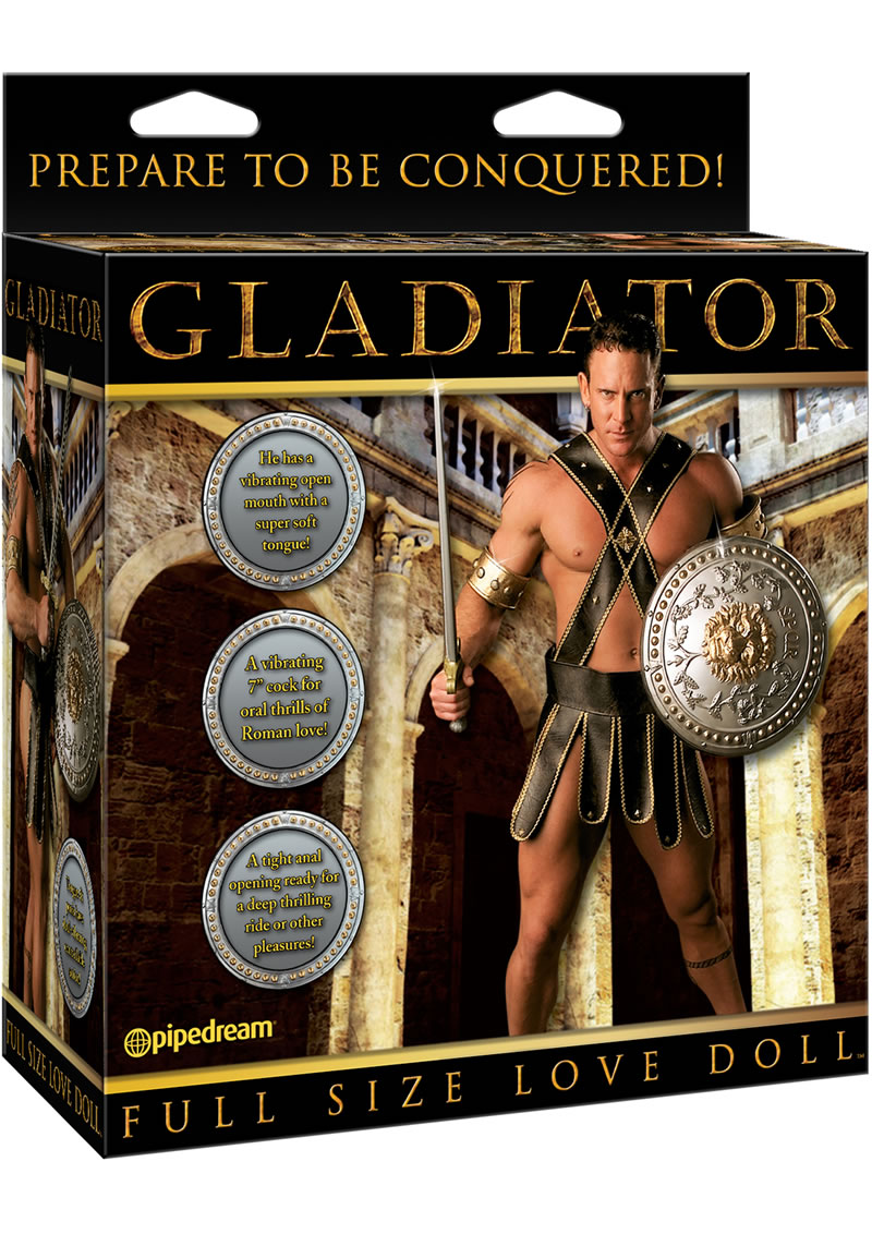 Gladiator Full Size Inflatable Doll With Dong