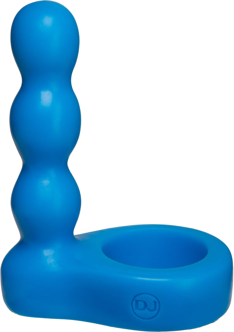 Platinum The Double Dip 2 Silicone Dual Penetration Cockring Blue