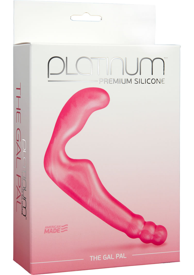 Platinum Premium Silicone The Gal Pal Strapless Strap-On G-Spot Pink 6.2 Inch
