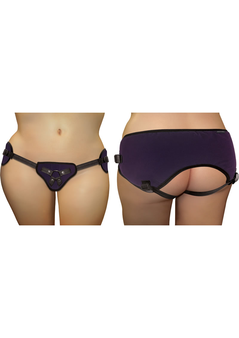 Plus Size Beginners Adjustable Strap On Purple Size 12 to 30