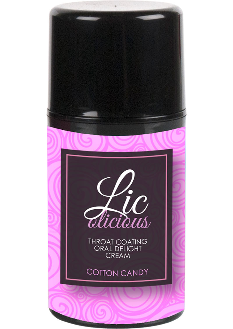 Sensuva Licolicious Throat Coating Oral Delight Cream Cotton Candy Flavored Lubricant 1.7oz