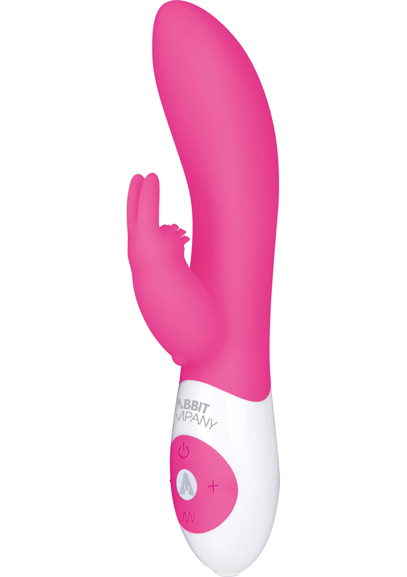 The Rotating Rabbit USB Rechargeable Silicone Vibe Waterproof Pink