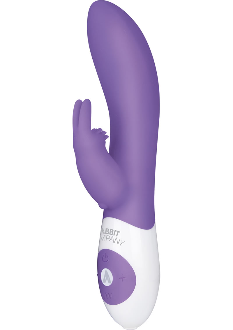 The Rotating Rabbit USB Rechargeable Silicone Vibe Waterproof Purple