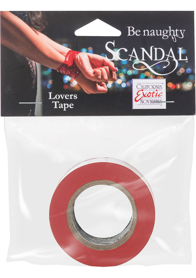Scandal Be Naughty Lovers Tape Restraint Red 4 Feet