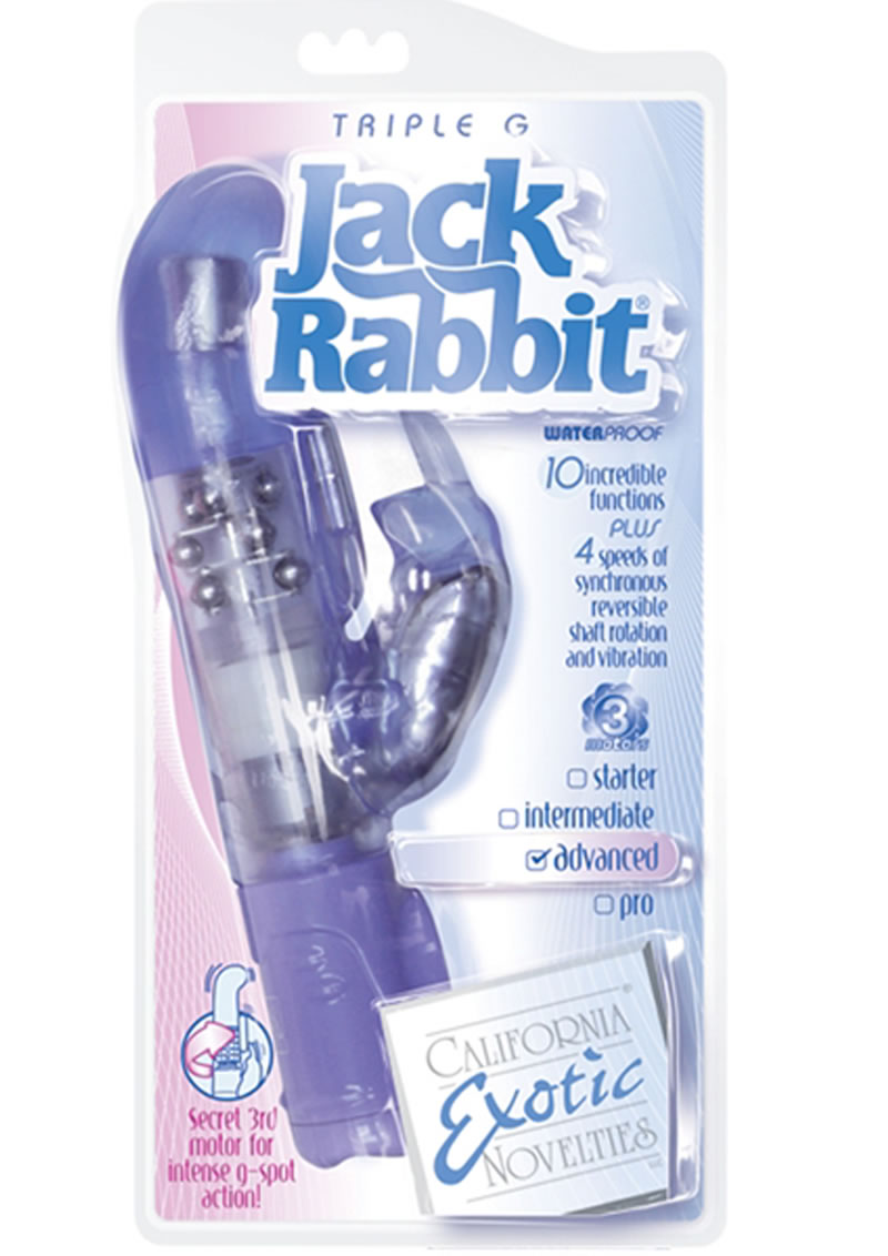 Triple G Jack Rabbit Triple Moter Vibe Waterproof Blue 5 Inch