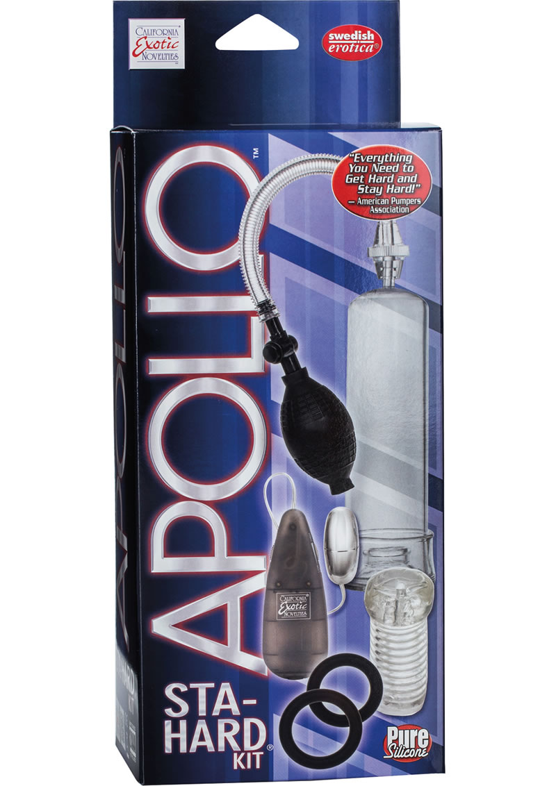 Apollo Sta-Hard Kit Penis Pump - Black