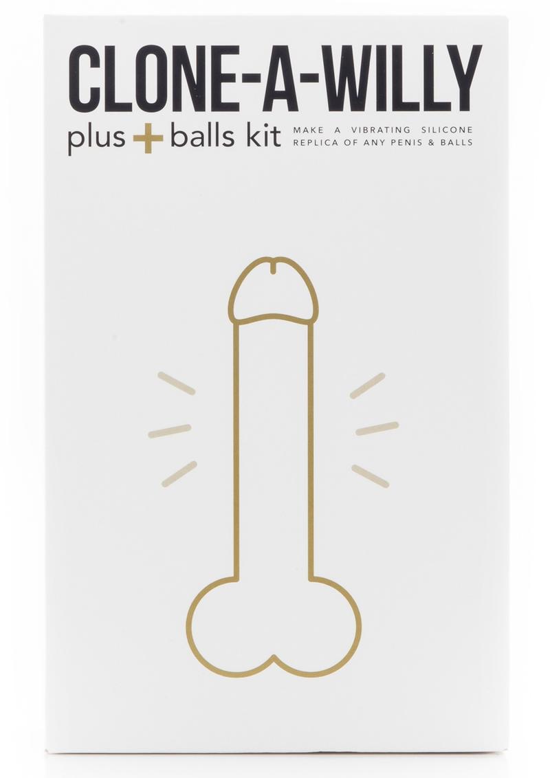Clone A Willy Plus Balls Vibrating Silicone Kit Flesh