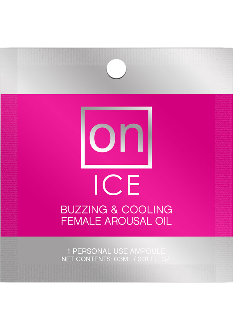 Sensuva On Ice Buzzing and Cooling Female Arousal Oil .3ml 24 Per Refill
