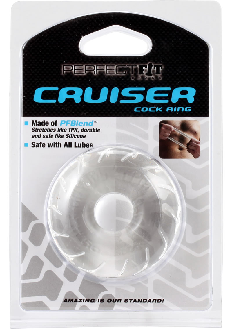 Perfect Fit Cruiser Cock Ring - Clear