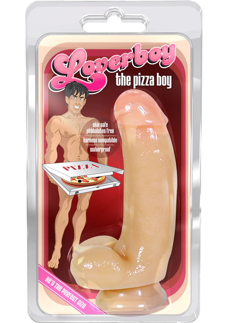 Loverboy The Pizza Boy Realistic Dong Beige 5 Inch