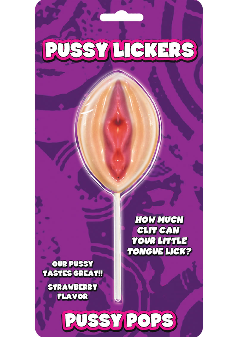 Pussy Lickers Pussy Pops Strawberry