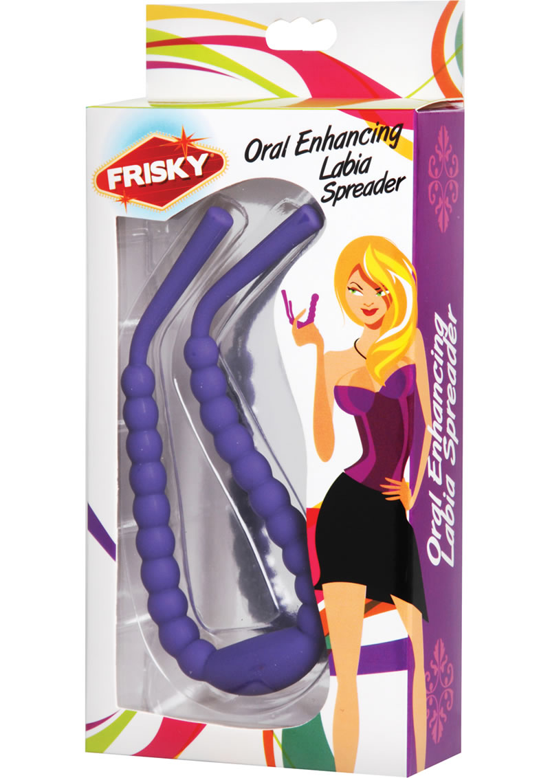 Frisky Oral Enhancing Labia Spreader Purple