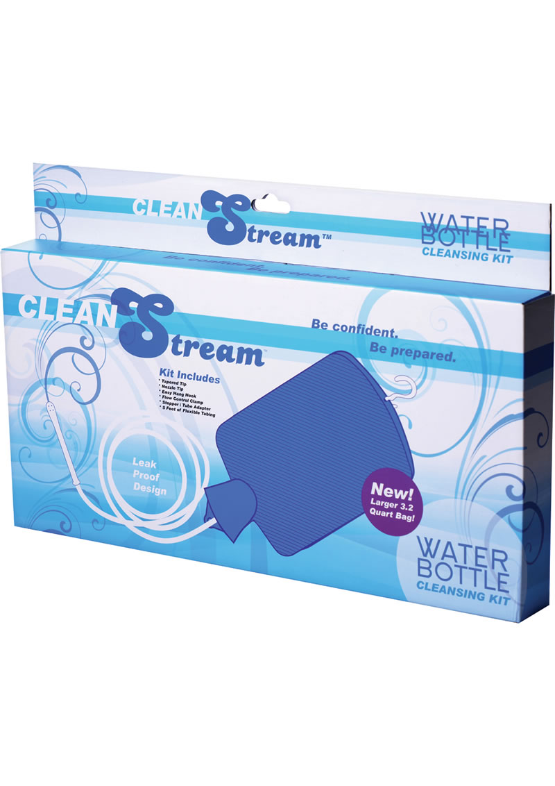 Clean Stream Water Bottle Cleansing Kit Blue 3.2 Quart