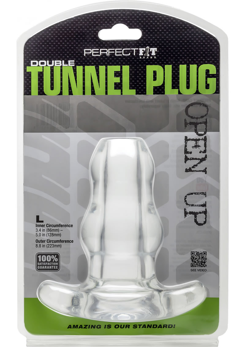 Perfect Fit Double Tunnel Plug LG - Clear