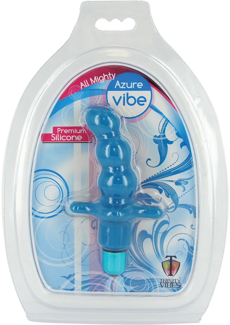 Trinity Vibes All Mighty Azure Silicone Vibe Blue