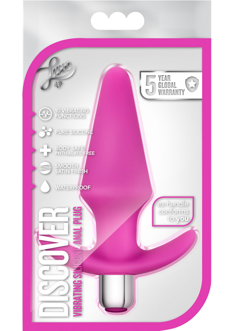 Luxe Discover Multifuction Vibe Anal Silicone Waterproof Fuchsia