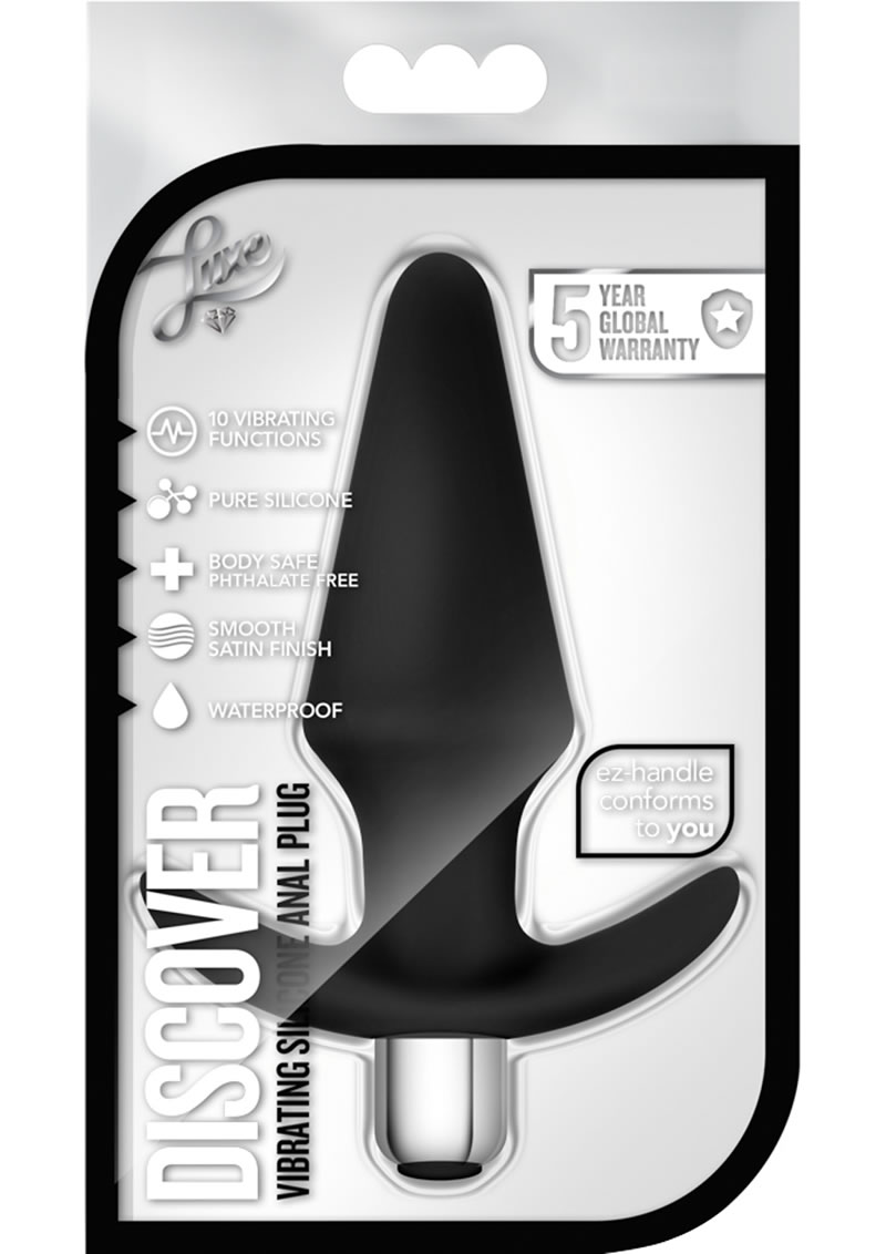 Luxe Discover Multifuction Vibe Anal Silicone Waterproof Black