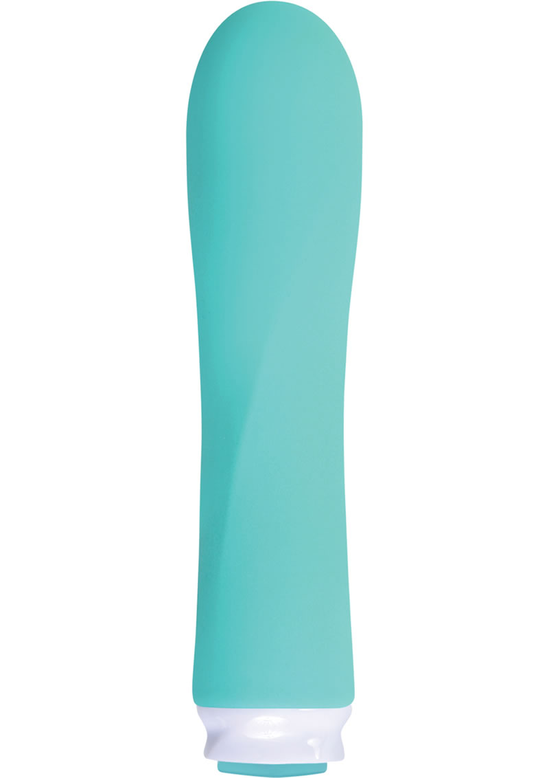 Luxe Collection Scarlet Compact Vibe Silicone Rechargeable Vibrator - Turquoise