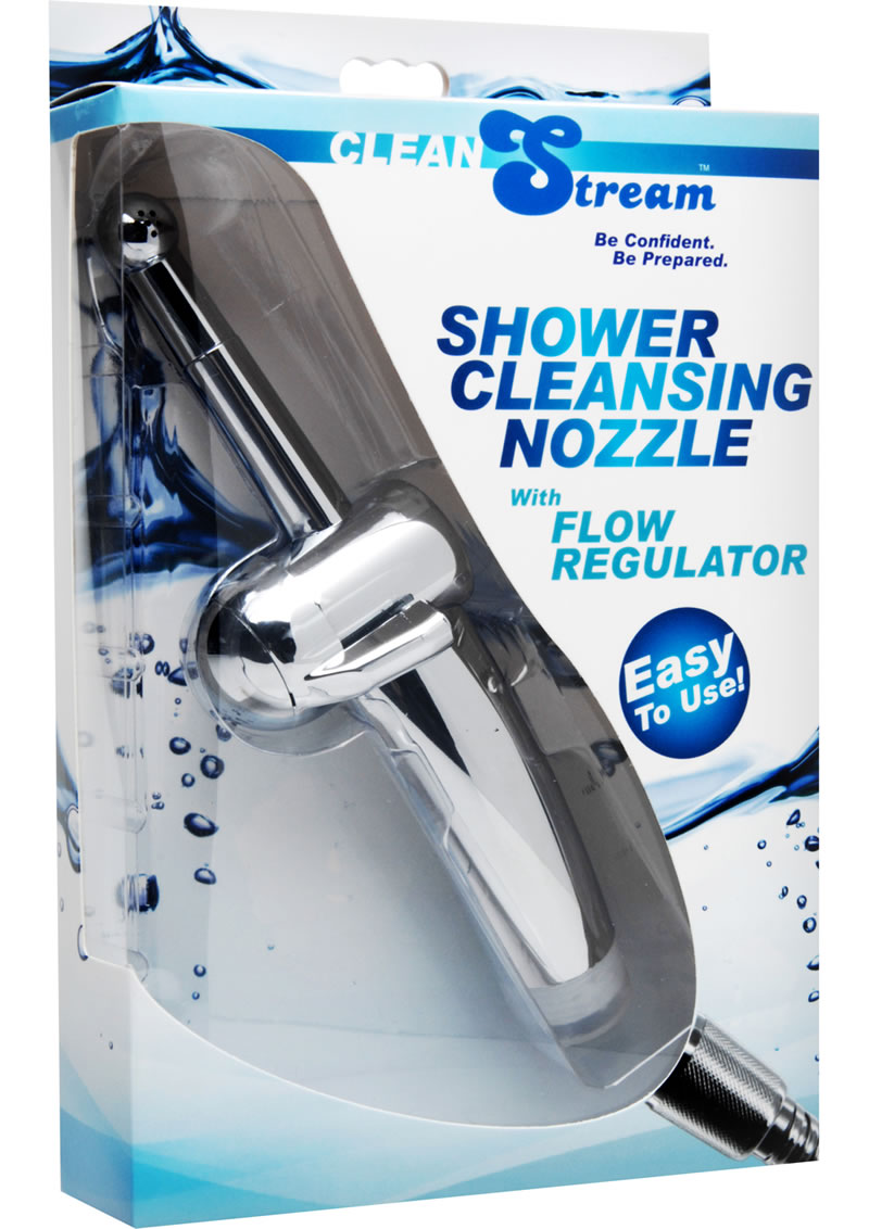 Clean Stream Enema Shower Cleansing Nozzle With Flow Regulator Metal