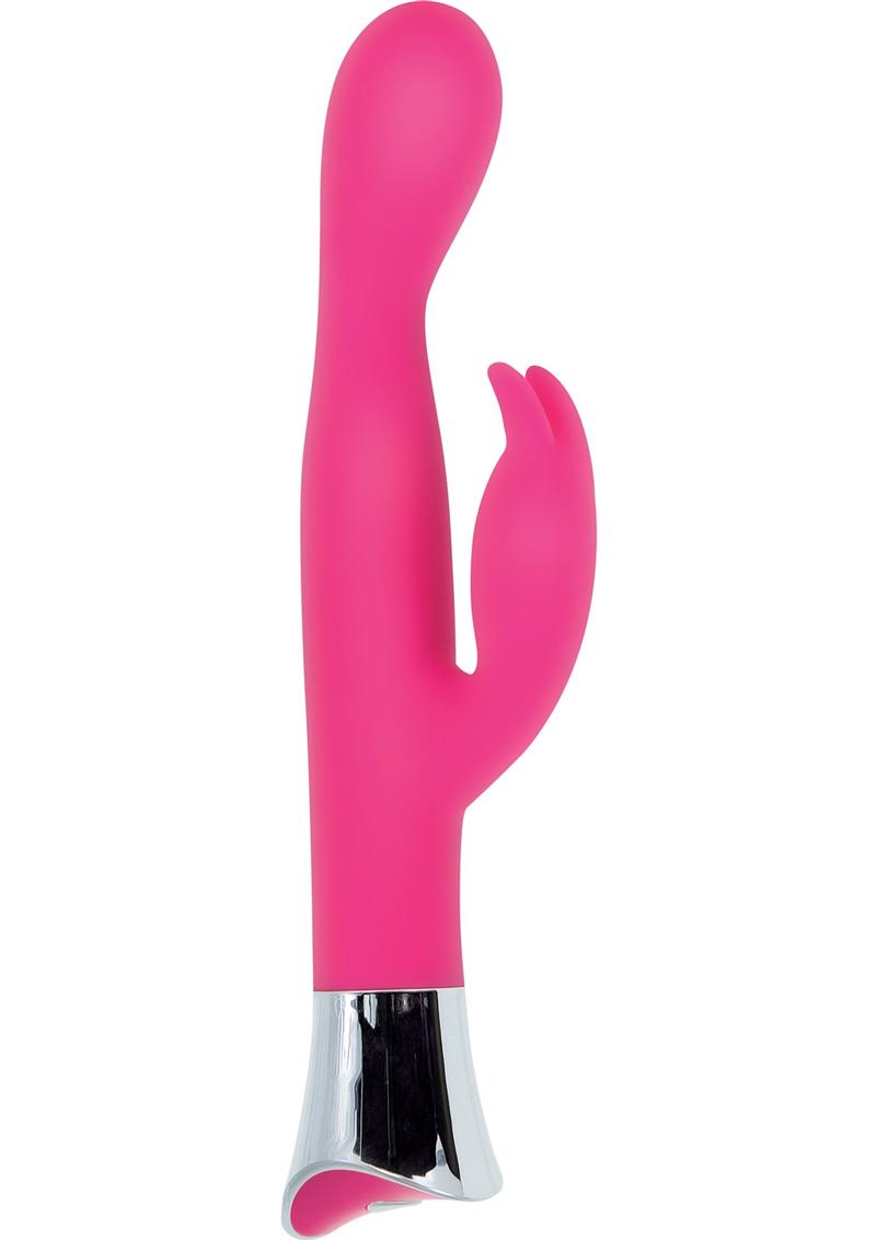 Adam and Eve G-Bunny Slim Silicone Waterproof Pink 8.75 Inch
