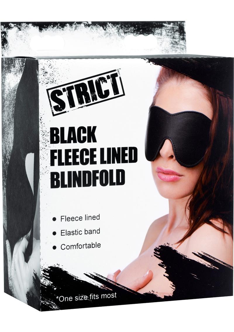 Strict Fleece Lined Blindfold Black