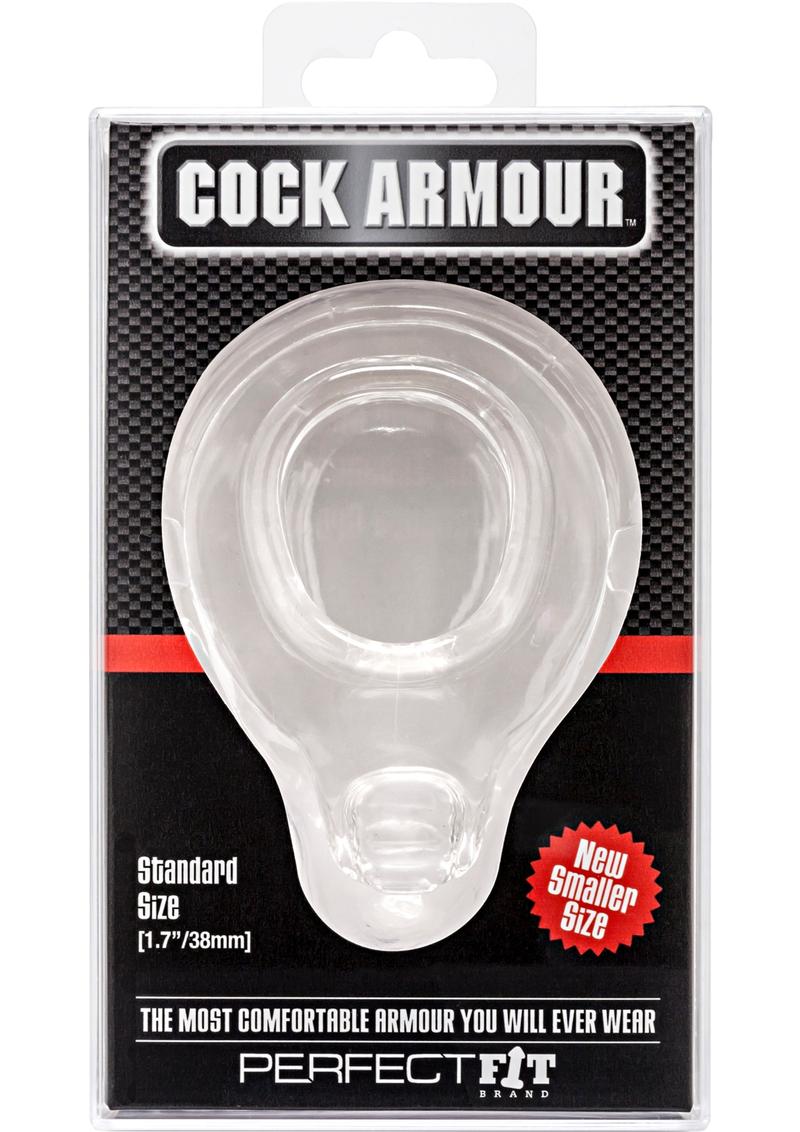 Perfect Fit Cock Armour Standard Cock Ring - Clear
