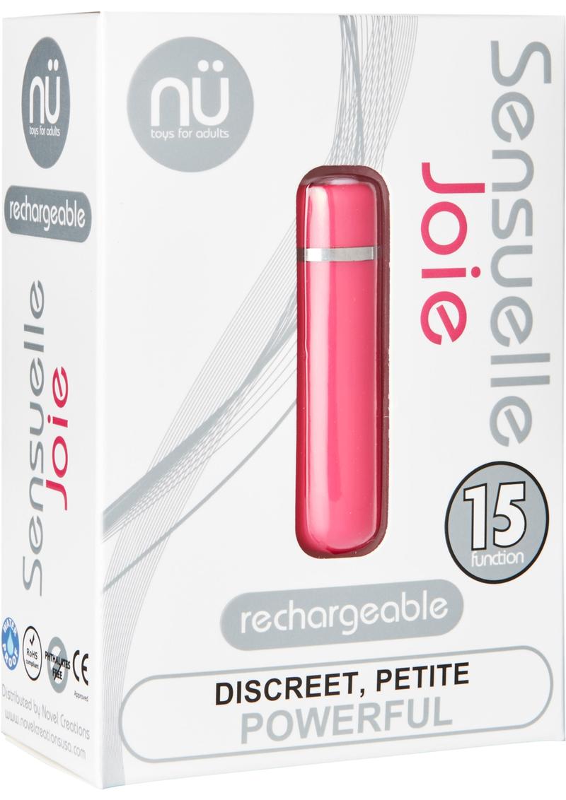 Joie 15 Function USB Rechargeable Bullet Waterproof Pink 2.5 Inch