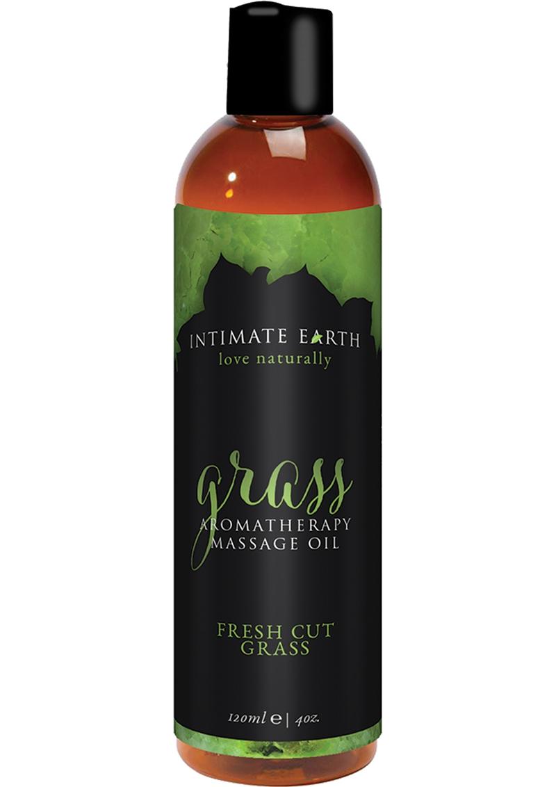 Intimate Earth Grass Aromatherapy Massage Oil Fresh Cut Grass 4oz