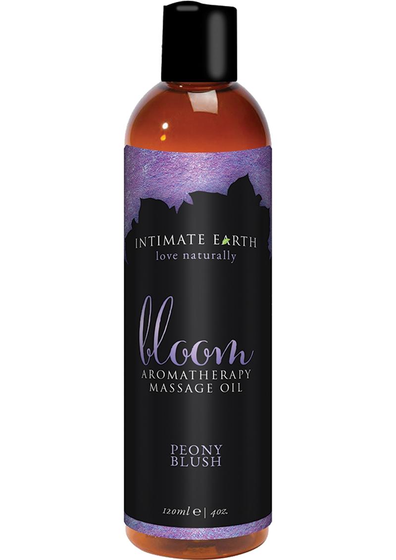 Intimate Earth Bloom Aromatherapy Massage Oil Peony Blush 4oz