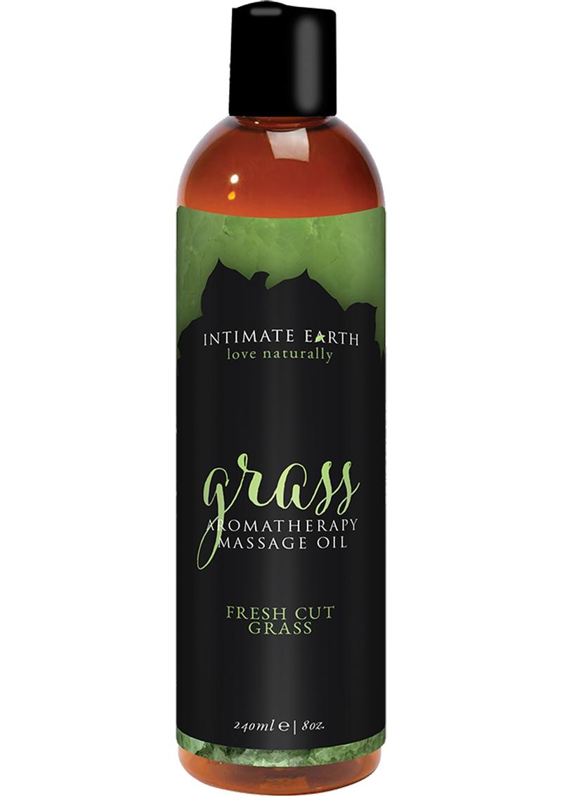 Intimate Earth Grass Aromatherapy Massage Oil Fresh Cut Grass 8oz